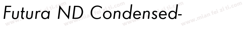 Futura ND Condensed字体转换
